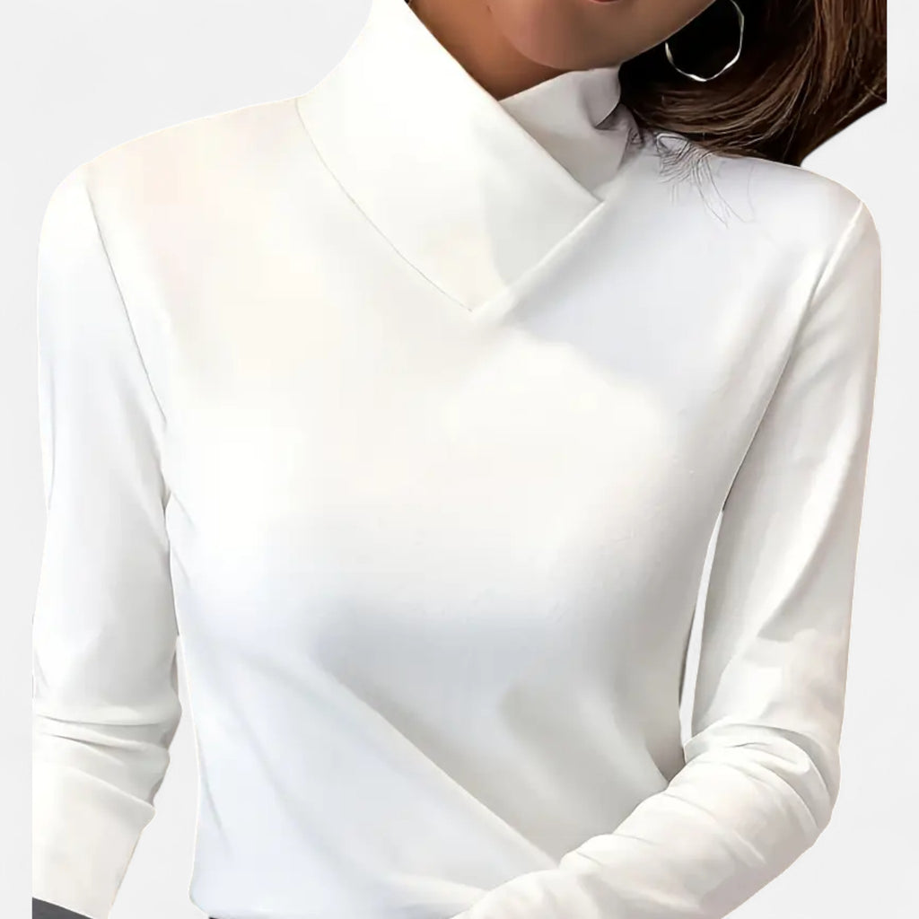 Women’s High-Neck Long-Sleeve Top