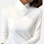 Women’s High-Neck Long-Sleeve Top