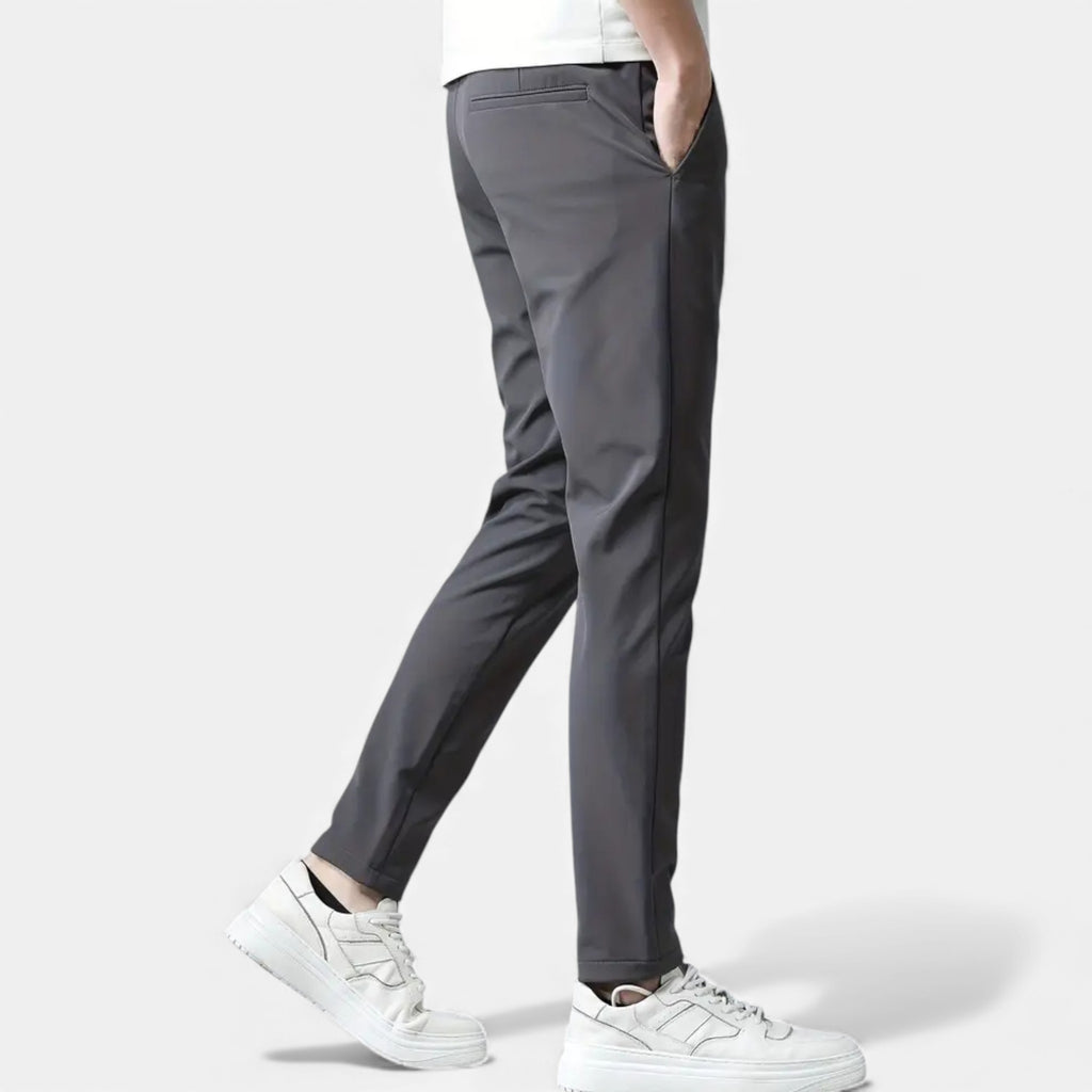 Aveline the Label | Men’s Mid-Rise Straight Leg Slim Fit Trousers