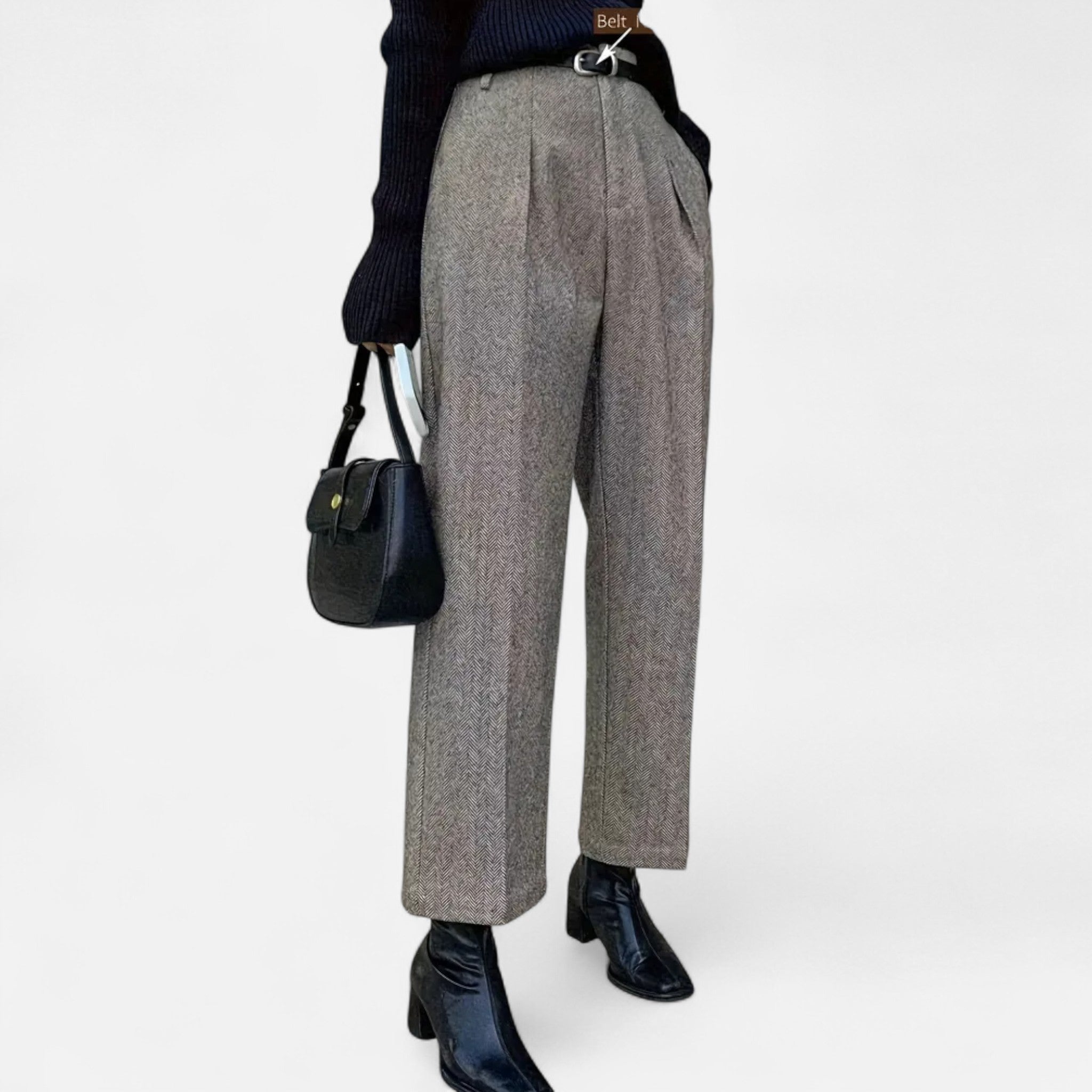 Aveline the Label | Women’s High-Waist Straight Wide-Leg Trousers