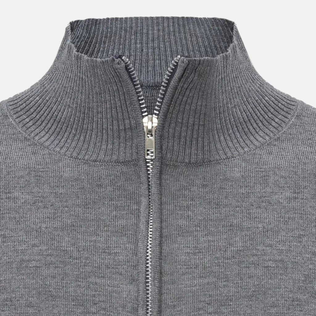 Aveline the Label | Men’s | Stand Collar Pullover – Casual Knit Sweater with Stretch