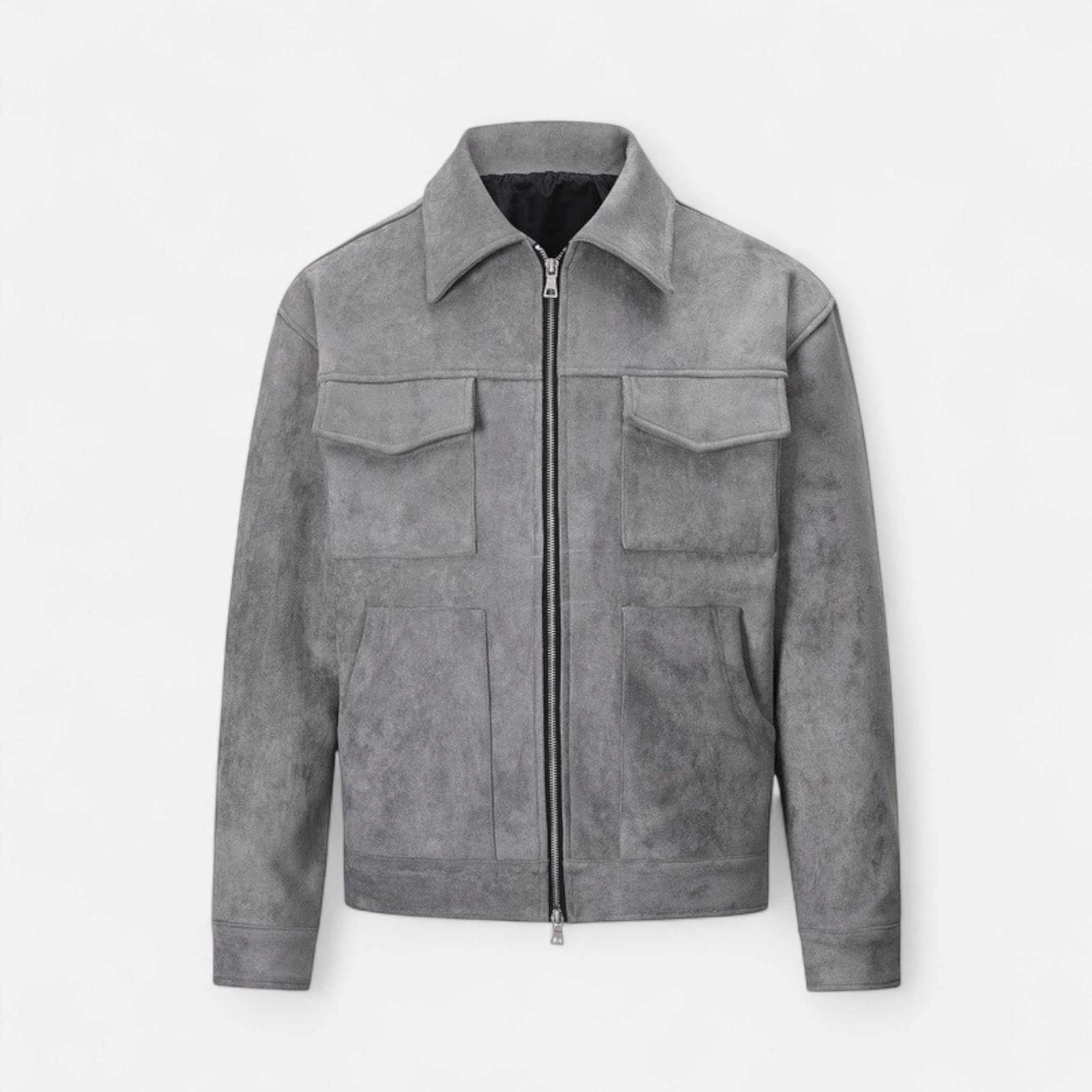 Aveline the Label | Men’s Relaxed-Fit Suede Jacket