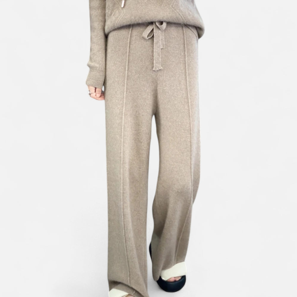 Aveline the Label | Women’s Wool Wide-Leg Knit Trousers