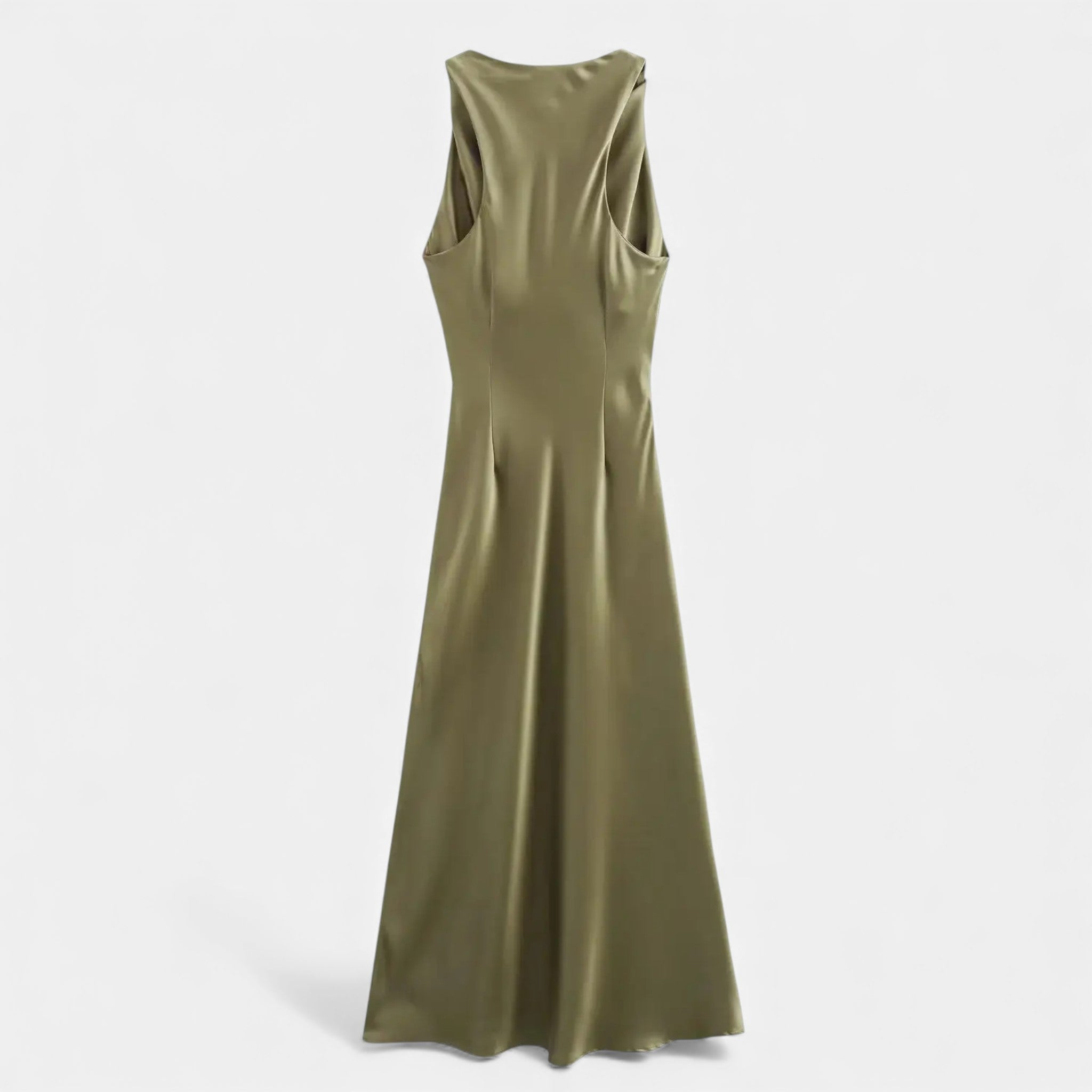 Aveline the Label | Women’s Satin Midi Slip Dress