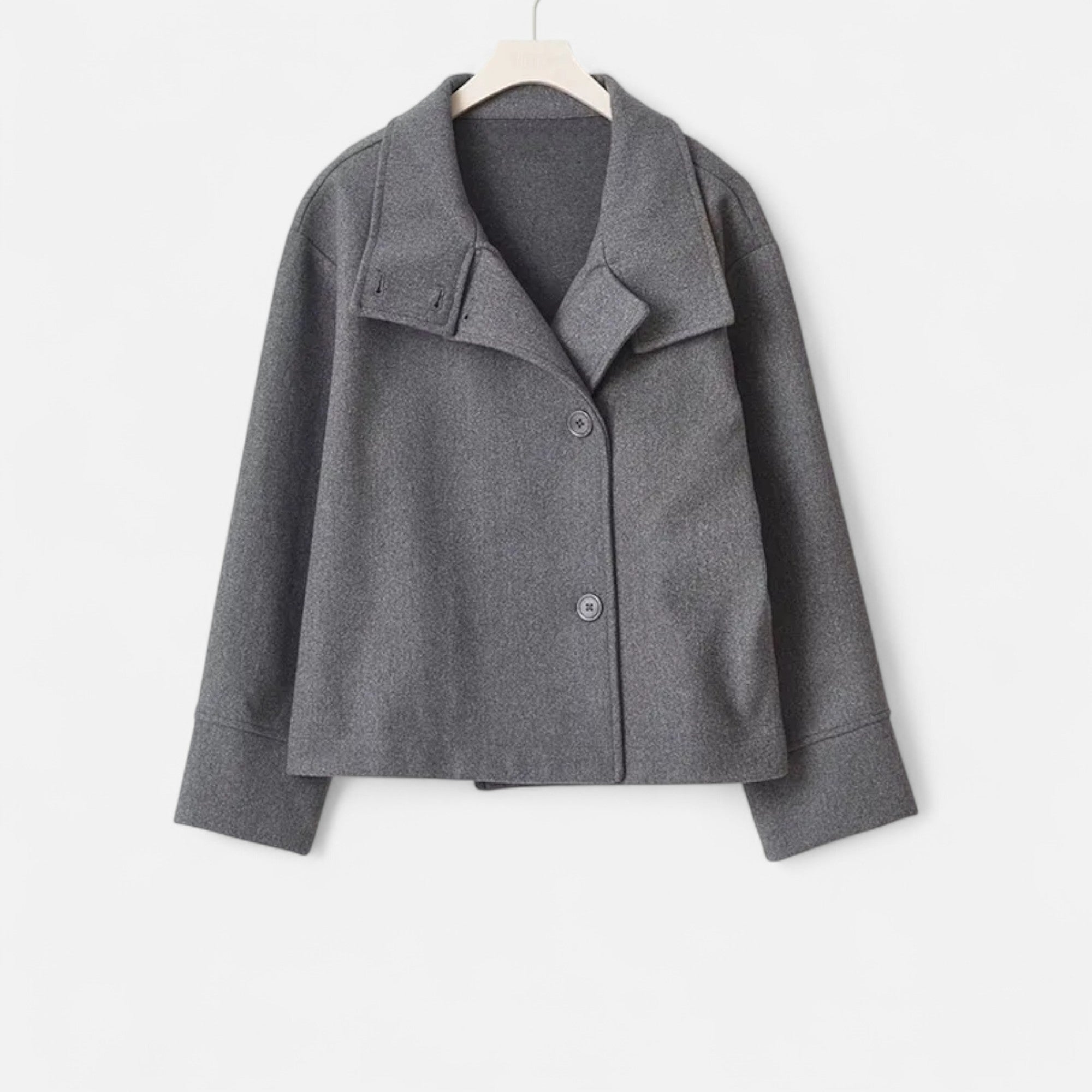 Aveline the Label | Women's Short Coat with Chic High Collar