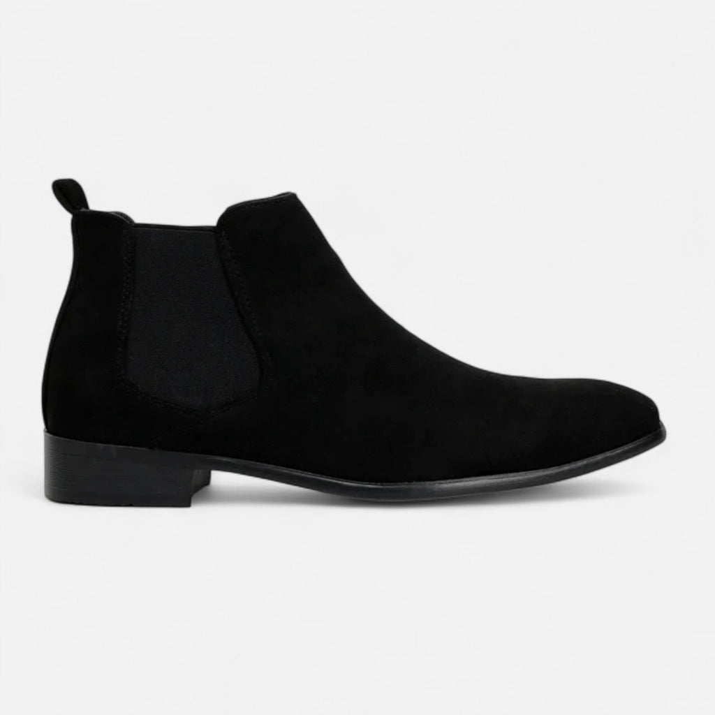 Aveline the Label | Men’s Suede Square-Toe Chelsea Boots