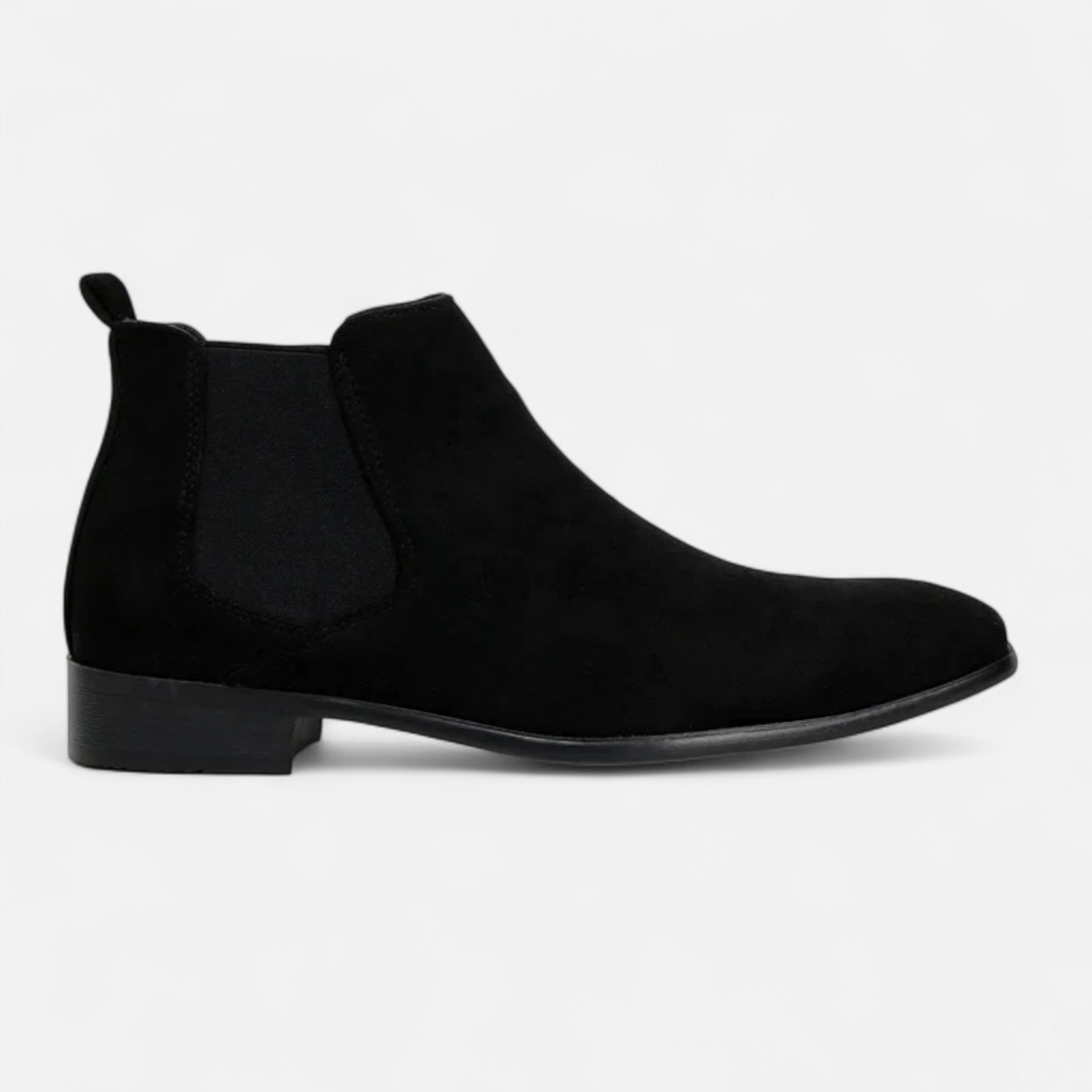 Aveline the Label | Men’s Suede Square-Toe Chelsea Boots
