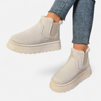 Aveline the Label | Women’s Short Plush Platform Ankle Boots