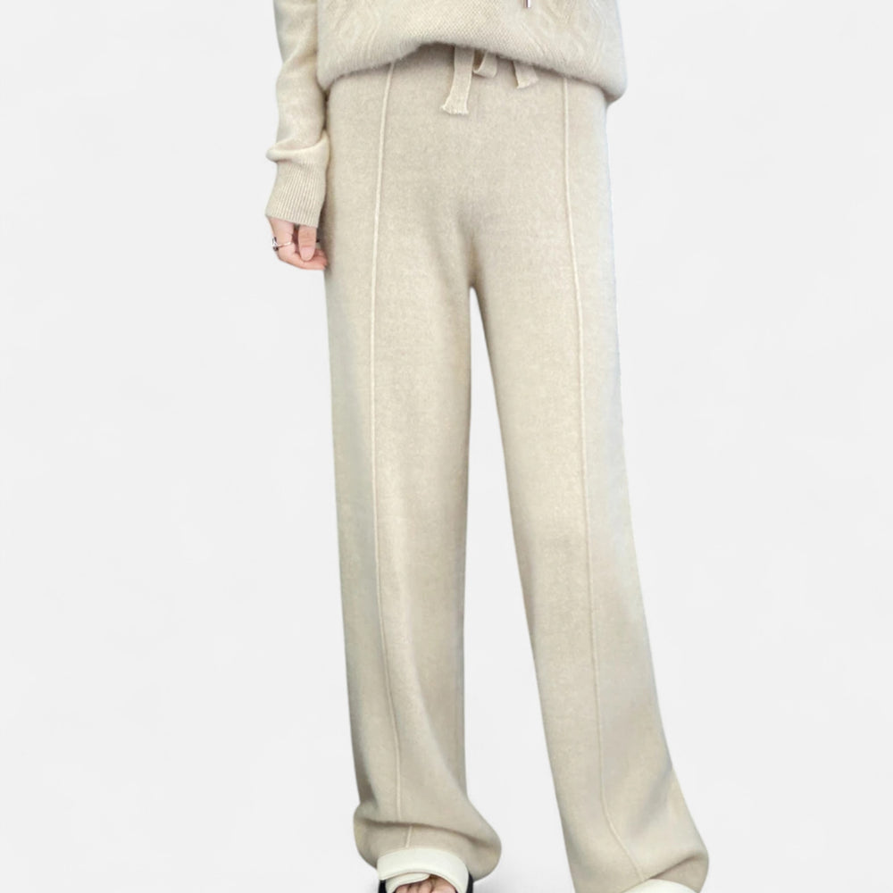 Aveline the Label | Women’s Wool Wide-Leg Knit Trousers