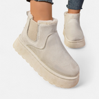 Aveline the Label | Women’s Short Plush Platform Ankle Boots