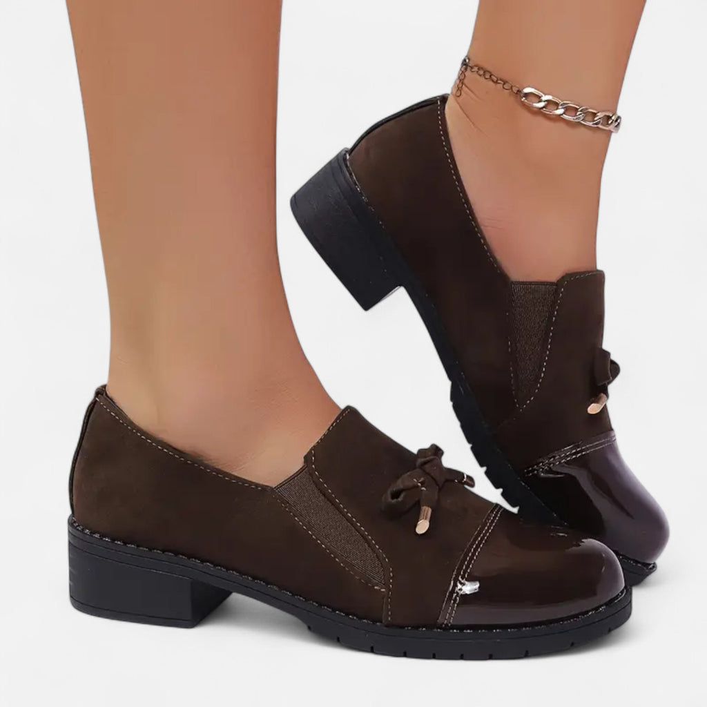 Aveline the Label | Women’s Moccasin Loafers with Bow Detail