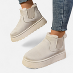 Aveline the Label | Women’s Short Plush Platform Ankle Boots