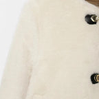 Aveline the Label | Women’s Faux Fur Jacket with Toggle Buttons