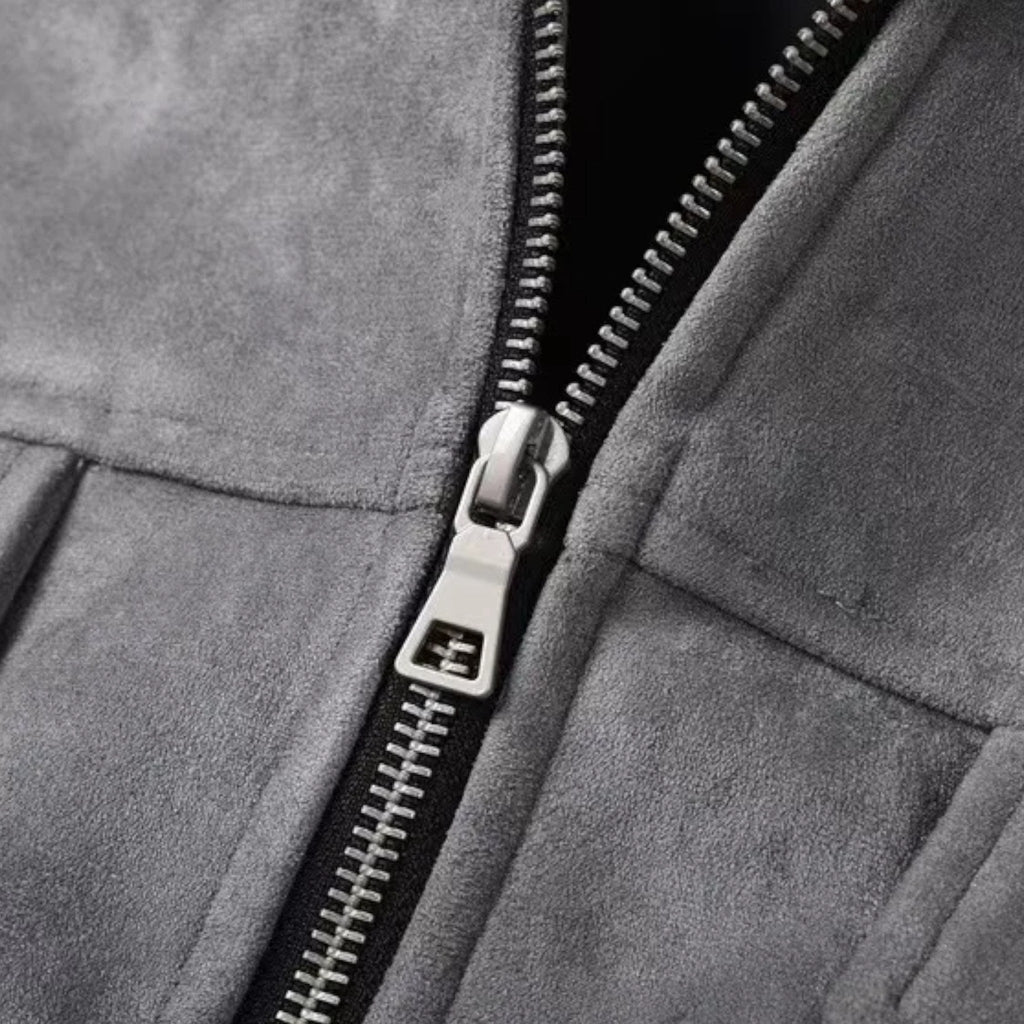 Aveline the Label | Men’s Relaxed-Fit Suede Jacket