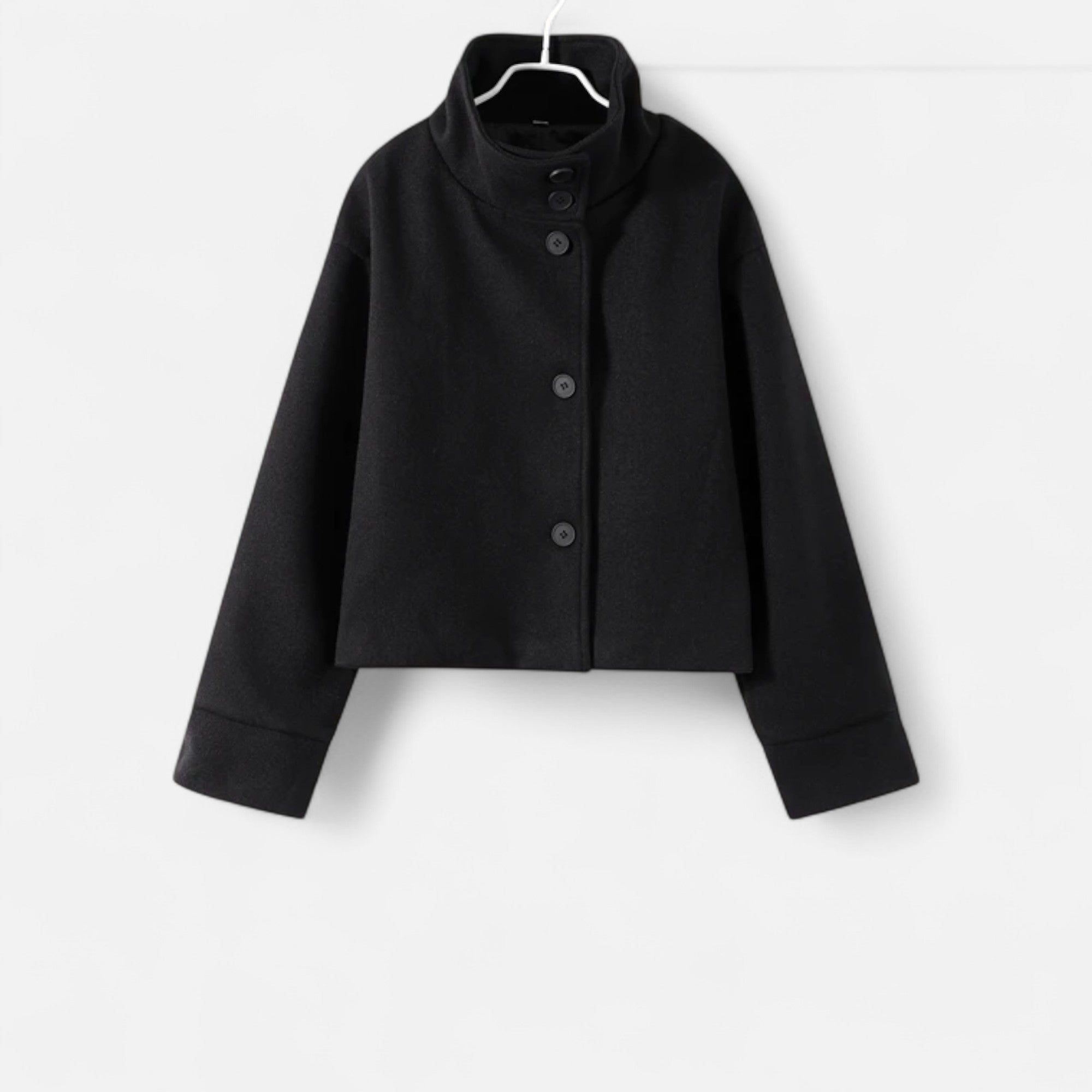 Aveline the Label | Women's Short Coat with Chic High Collar