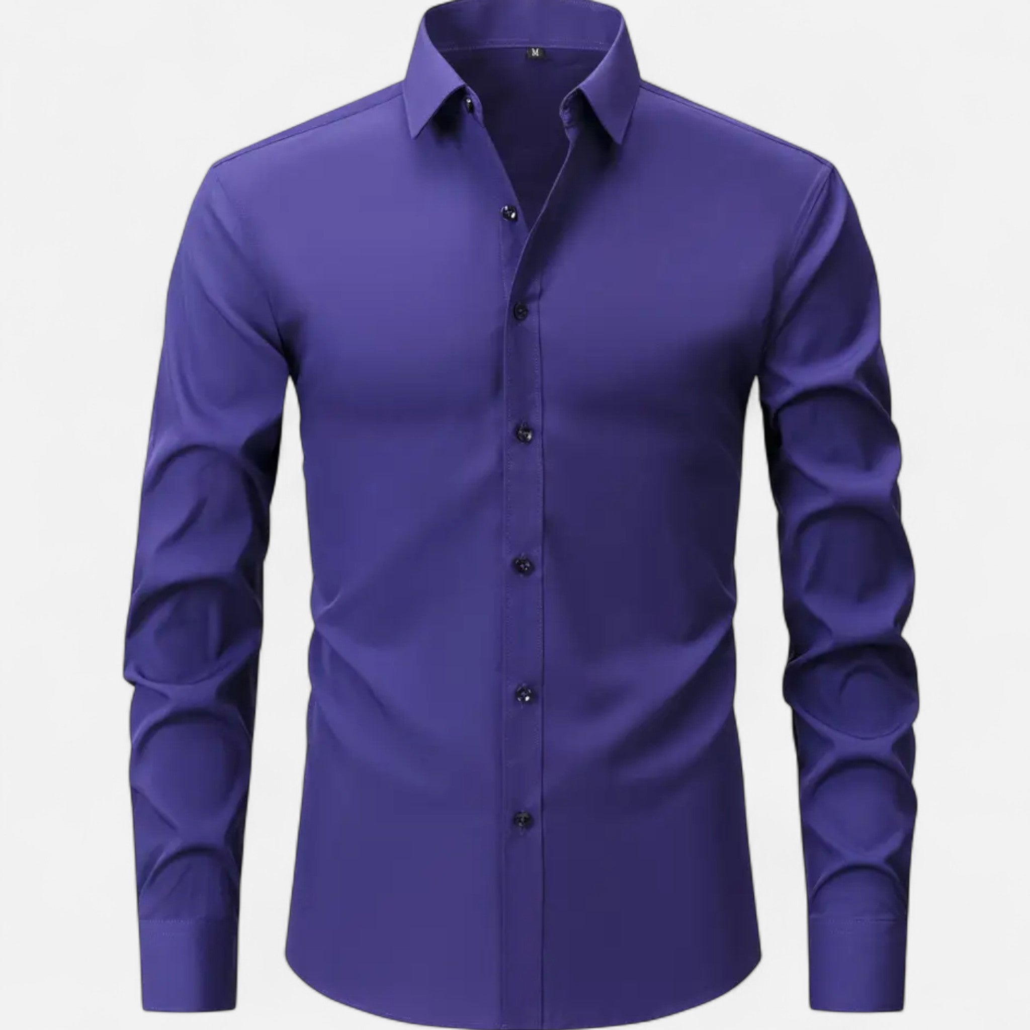 Aveline the Label | Men’s Slim-Fit Long-Sleeve Shirt with Stretch