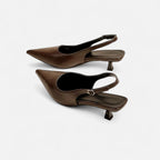 Aveline the Label | Women’s Pointed-Toe Kitten Heel Sandals