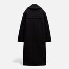 Aveline the Label | Women’s Long Teddy Coat with Double Breasted Front
