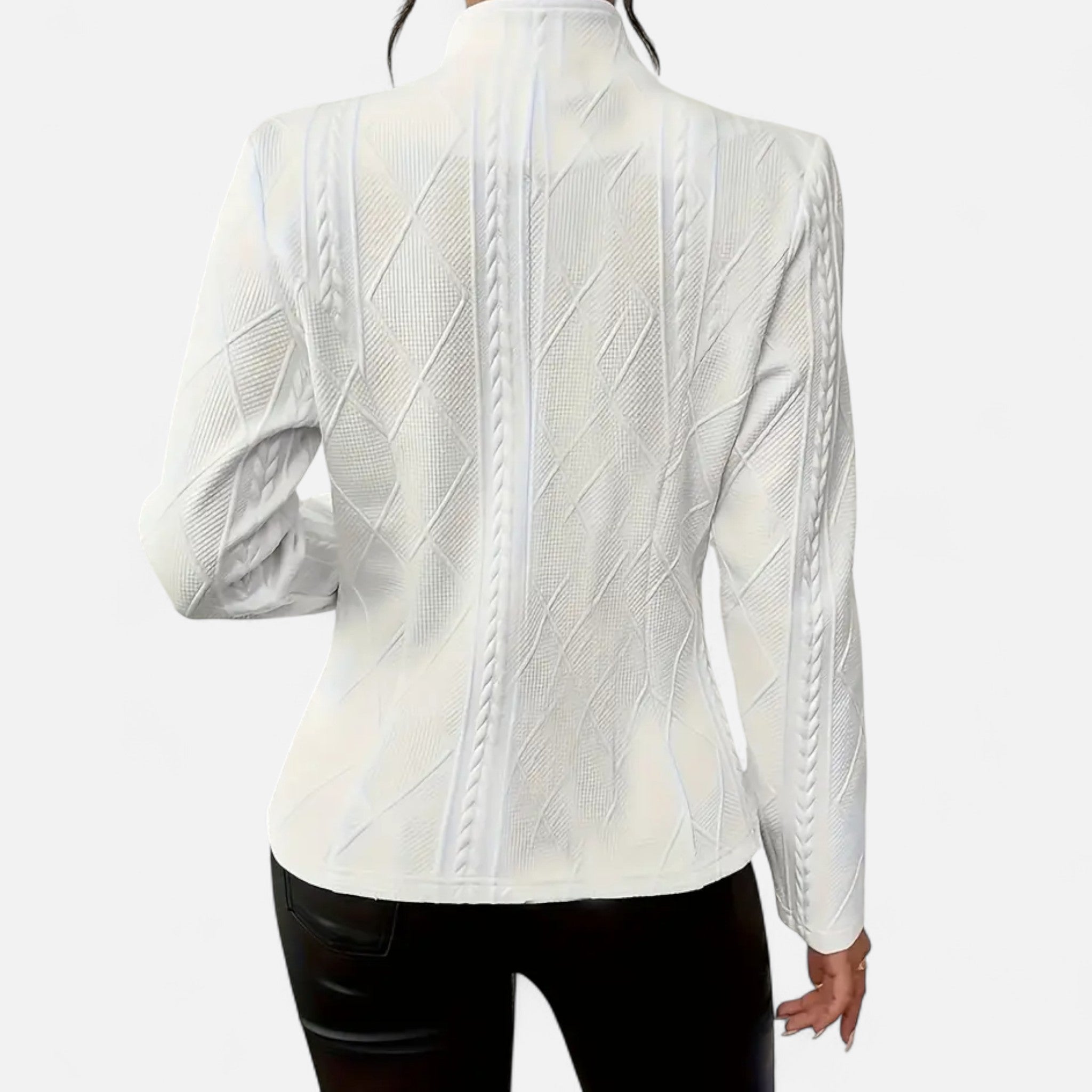 Aveline the Label | Women’s Textured Single-Breasted Blazer