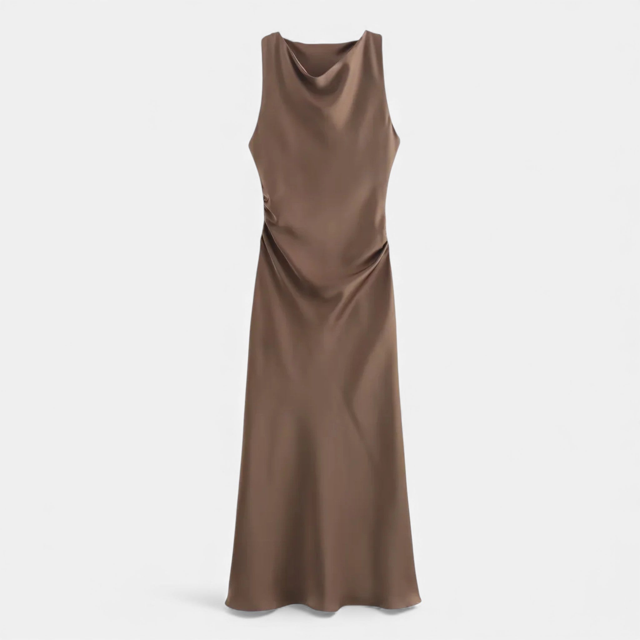 Aveline the Label | Women’s Satin Midi Slip Dress