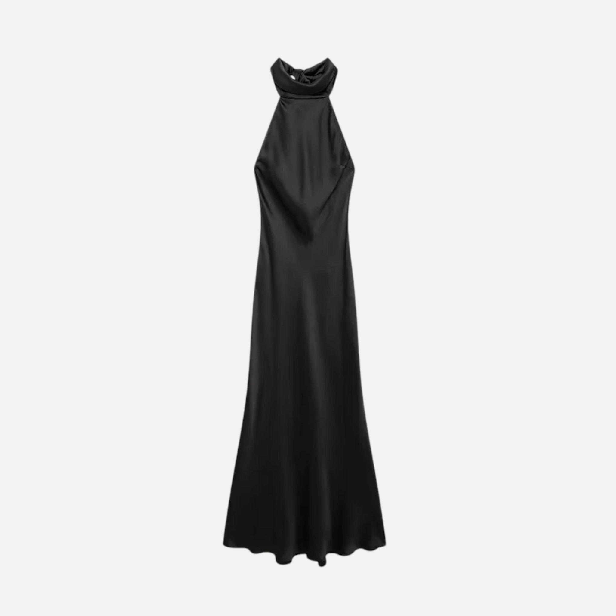 Aveline the Label | Women’s Satin Halter Dress with Open Back