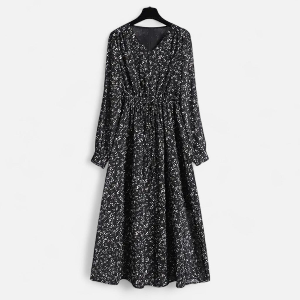 Aveline the Label | Women’s Autumn Chiffon Elegance Dress