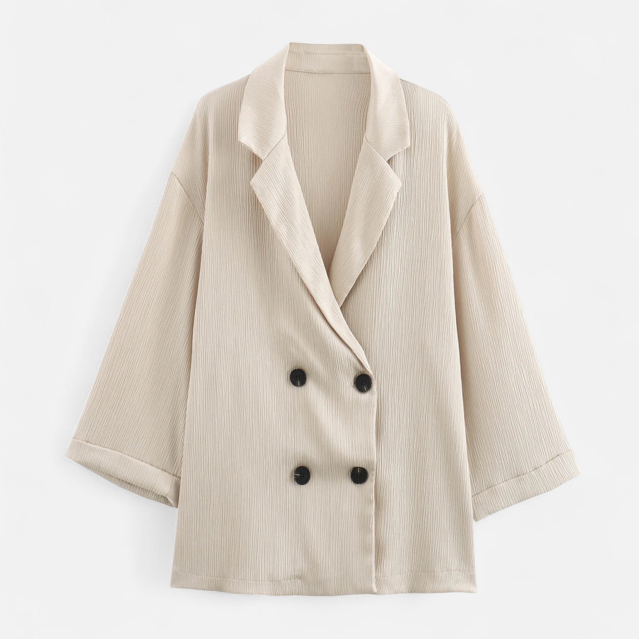 Women’s Wrinkled Suit Jacket & Pants Set