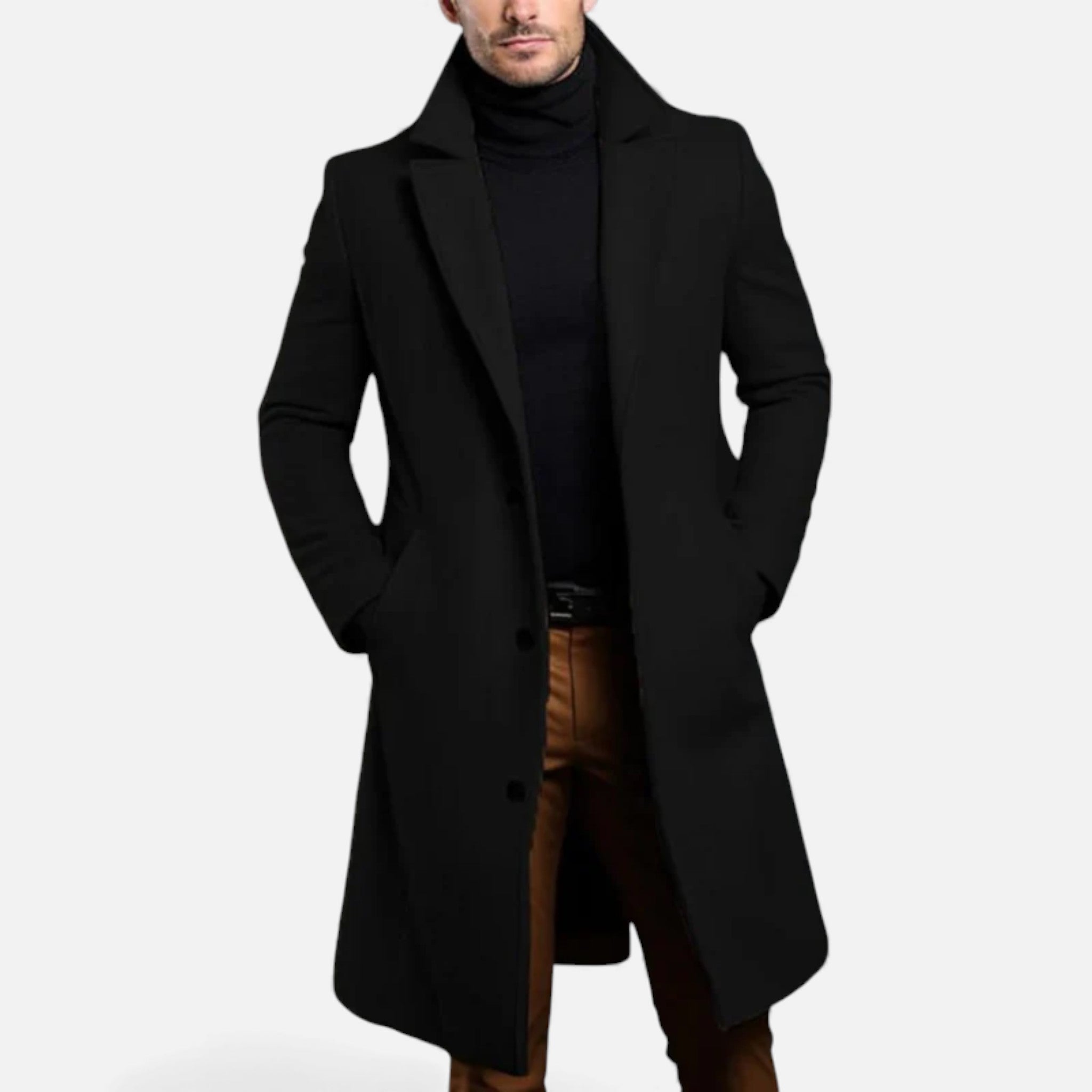 Aveline the Label | Men’s Classic Long Wool Coat
