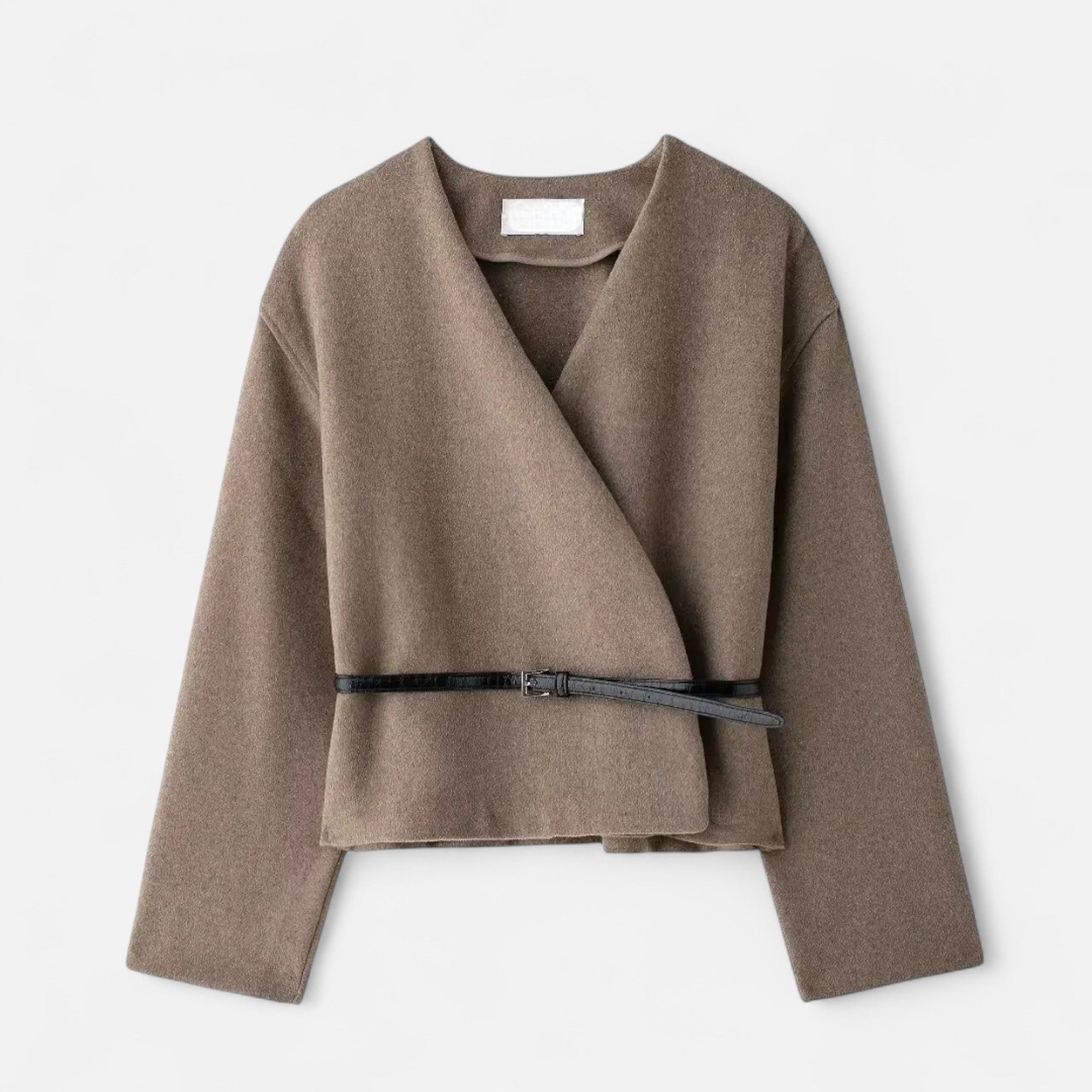 Aveline the Label | Women's Elegant Wrap Sweater with Belt