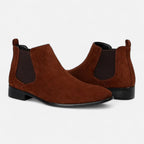 Aveline the Label | Men’s Suede Square-Toe Chelsea Boots