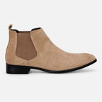 Aveline the Label | Men’s Suede Square-Toe Chelsea Boots