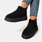 Aveline the Label | Women’s Short Plush Platform Ankle Boots