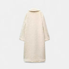 Aveline the Label | Women’s Long Teddy Coat with Double Breasted Front