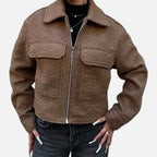 Aveline the Label | Women’s Rolled Tweed Jacket