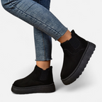 Aveline the Label | Women’s Short Plush Platform Ankle Boots