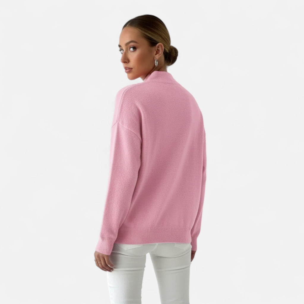 Aveline the Label | Women’s Mock Neck Long Sleeve Sweater