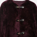 Aveline the Label | Women’s Faux Fur Jacket with Toggle Buttons