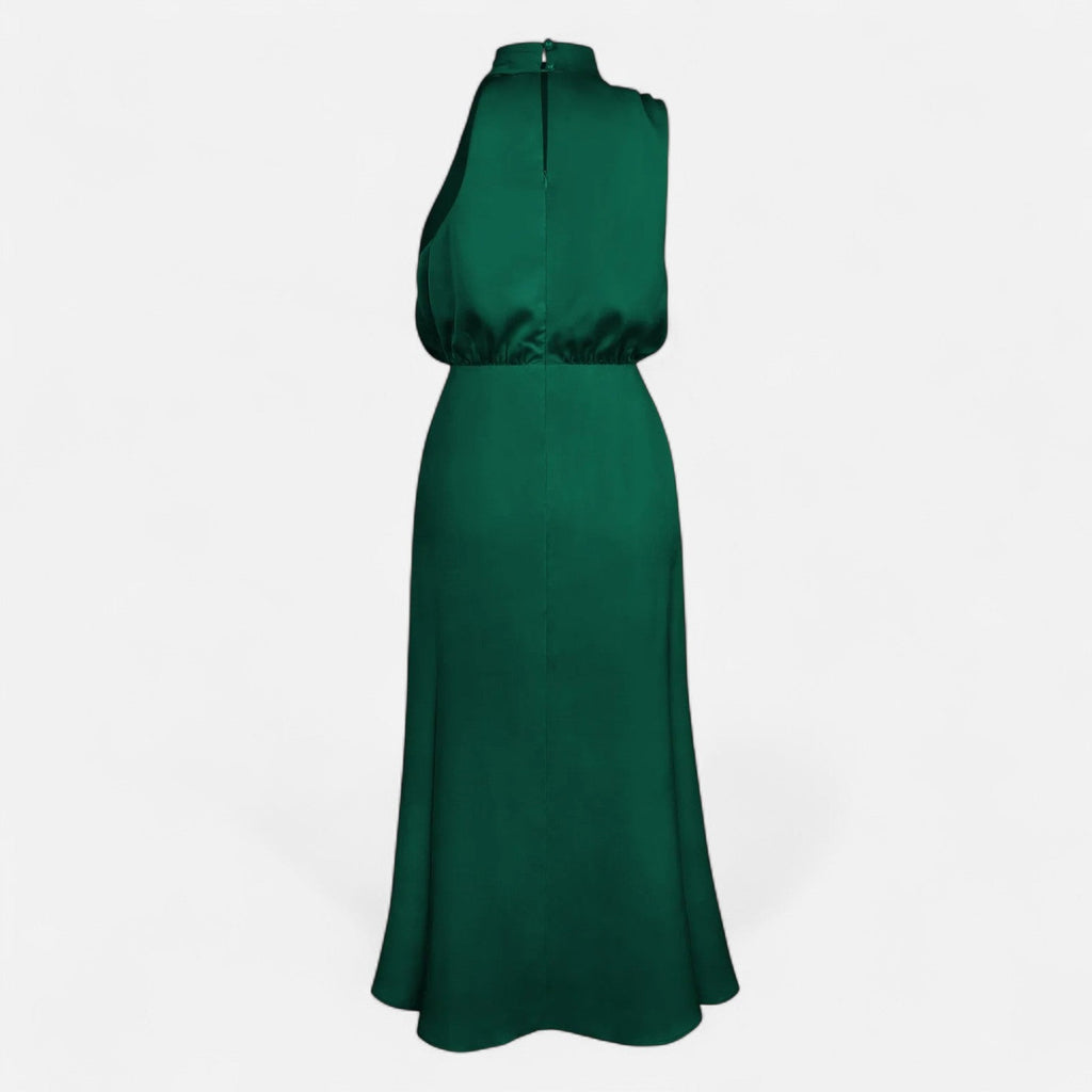 Aveline the Label | Women’s Satin A-Line Sleeveless Long Dress