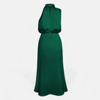 Aveline the Label | Women’s Satin A-Line Sleeveless Long Dress