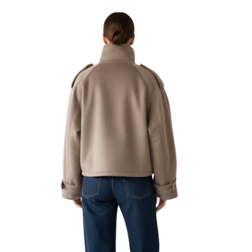 Aveline the Label | Women's Wool Coat with High Collar