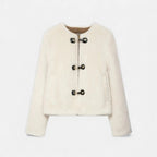 Aveline the Label | Women’s Faux Fur Jacket with Toggle Buttons