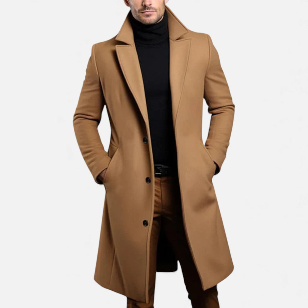 Aveline the Label | Men’s Classic Long Wool Coat