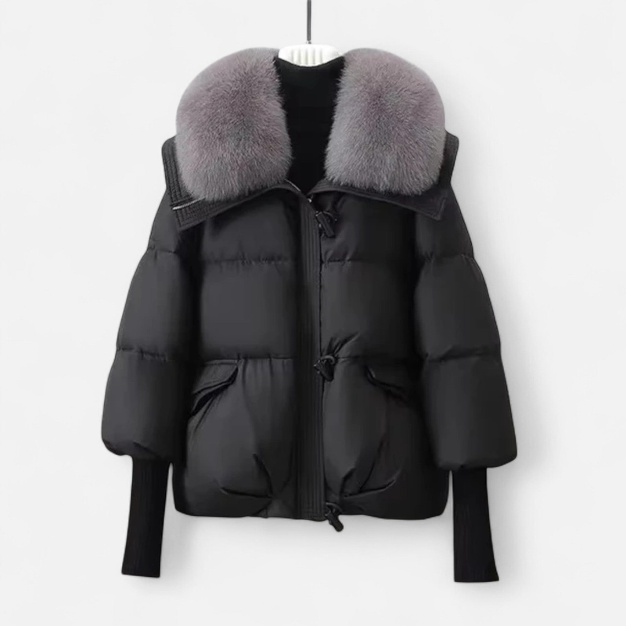 Aveline the Label | Women’s Puffer Jacket with Fur-Collar