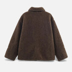 Aveline the Label | Women’s Reversible Brown Teddy Jacket