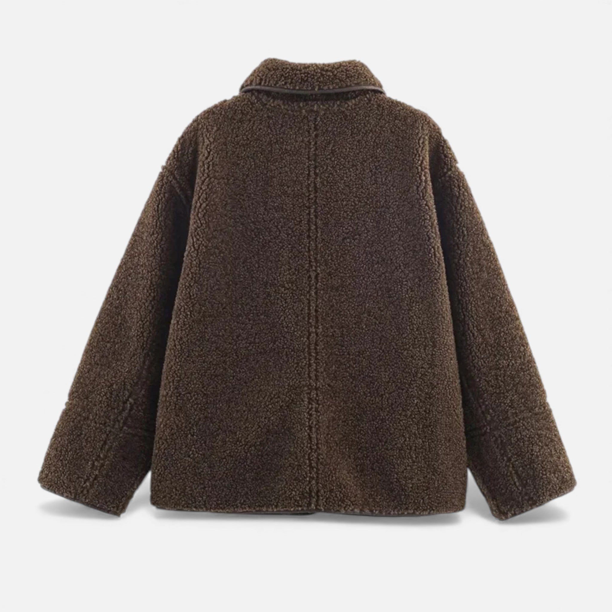Aveline the Label | Women’s Reversible Brown Teddy Jacket