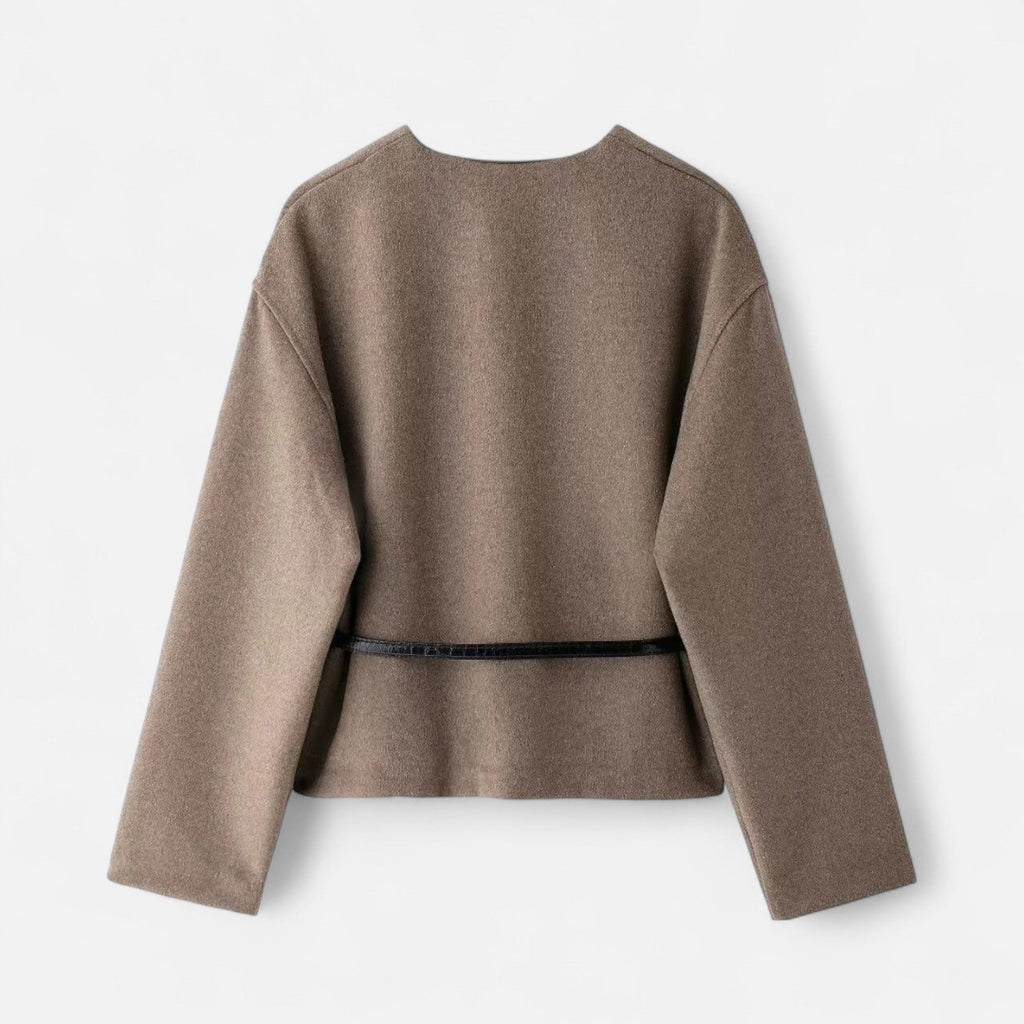 Aveline the Label | Women's Elegant Wrap Sweater with Belt