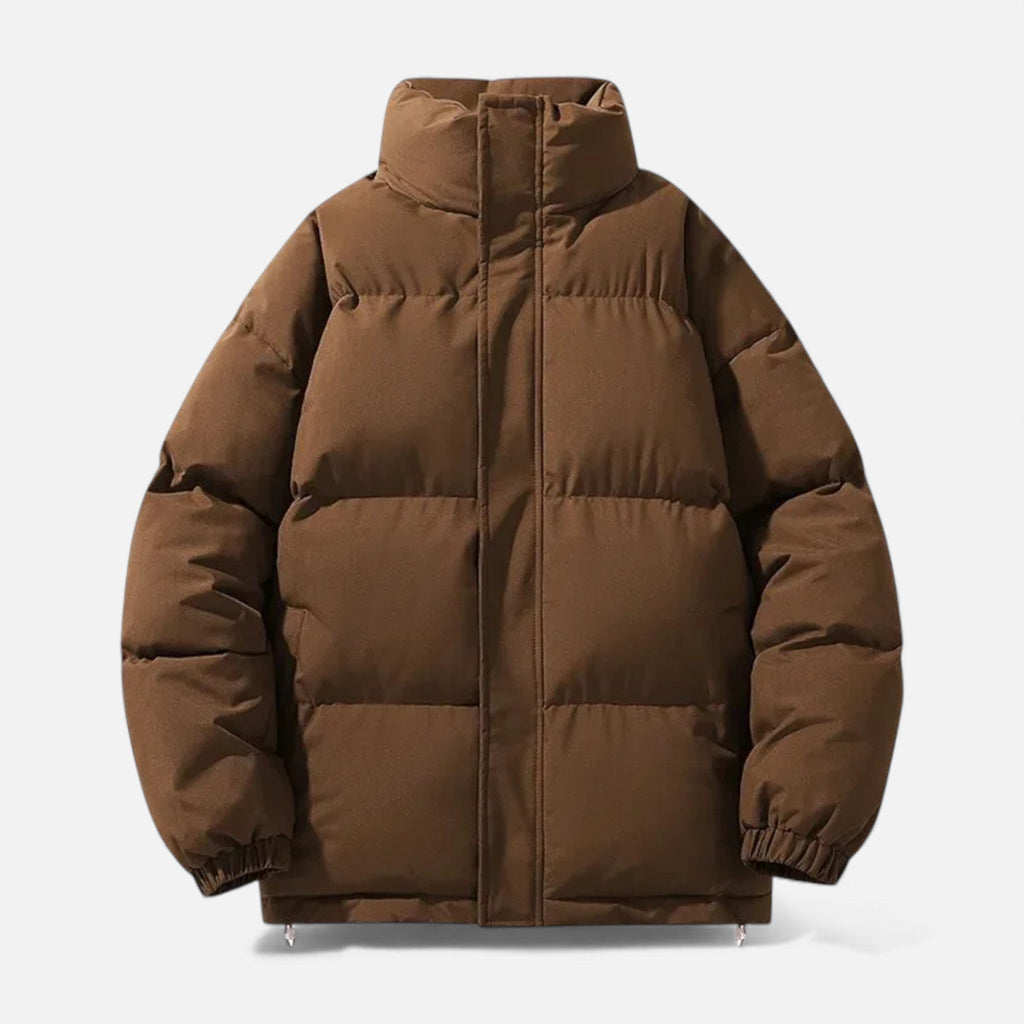 Aveline the Label | Unisex Cotton Puffer Jacket with Stand Collar