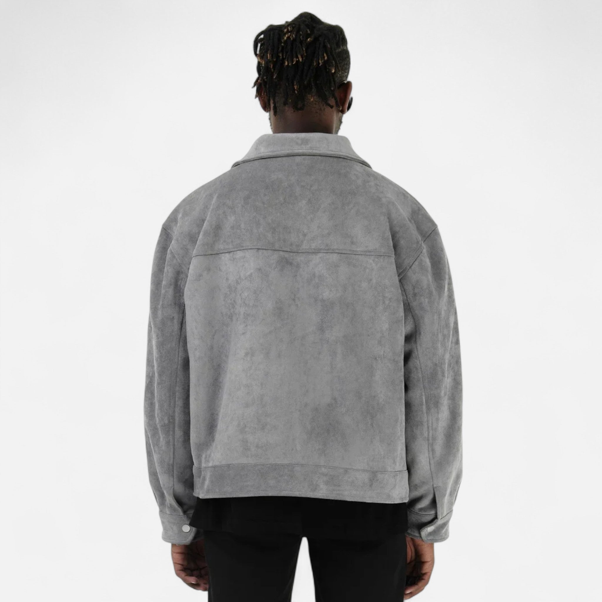 Aveline the Label | Men’s Relaxed-Fit Suede Jacket