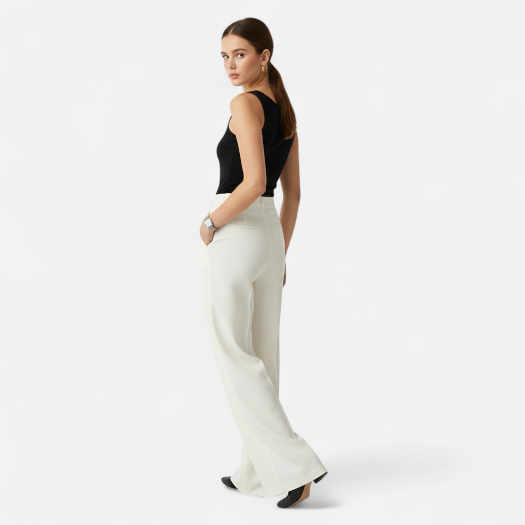 Aveline the Label | Women’s High-Waist Wide-Leg Trousers