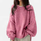 Aveline the Label | Women’s Solid Crew Neck Pullover Sweater
